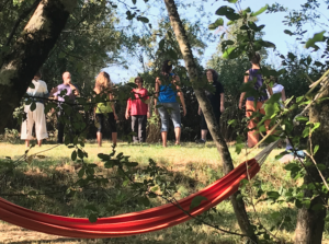 séance découverte de l'Art du Chi en août 2018 au centre de bourgognee