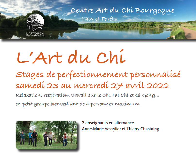 bandeau horizontal stage de perfectionnement art du Chi du 23 au 27 avril 2022