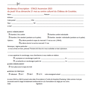 bordereau inscription stage goutelas 2023